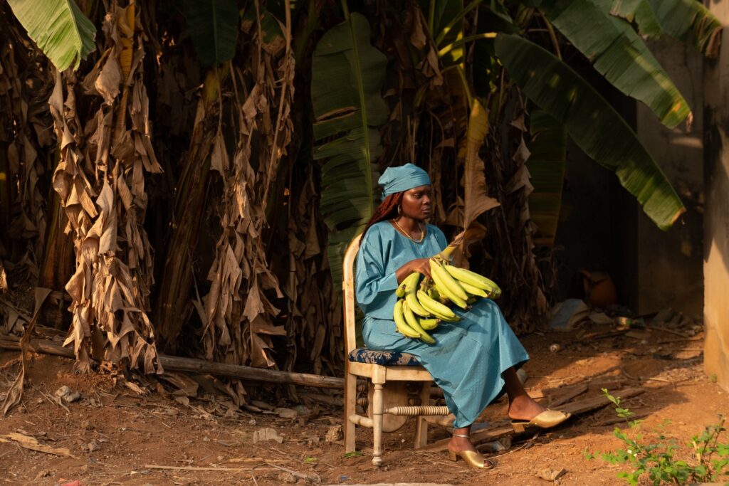 The woman waits, primed and groomed, ready for when a man comes to confer dignity.